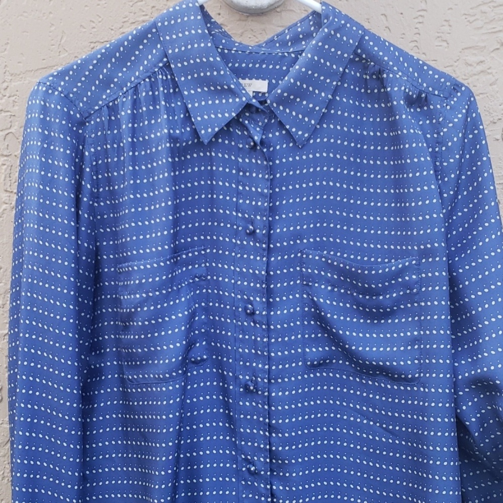 EUC Jcrew 100% silk blouse **like new**